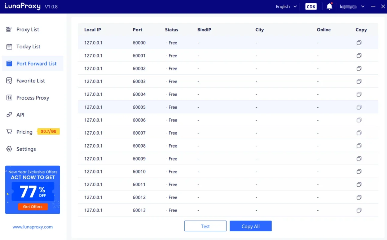 Luna S5 Proxy for Windows - Stable Social Media Proxy Solution