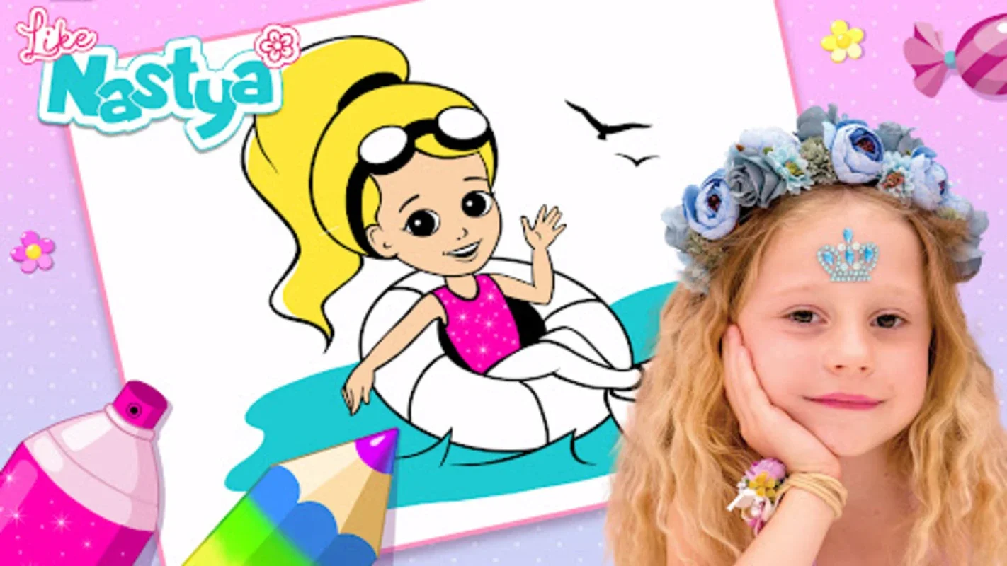 Like Nastya Coloring Book for Android - Boosting Kids' Creativity