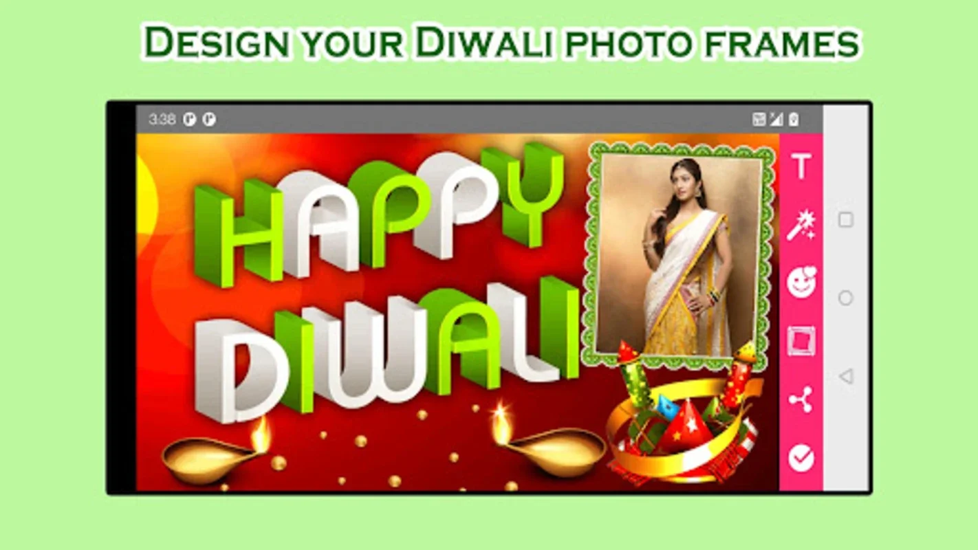 Diwali Photo Frames for Android - Create Festive Photos