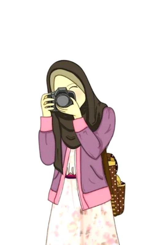 Hijab Cartoon Muslimah Wallpapers for Android - No Downloading Needed