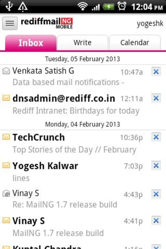 Rediffmail NG for Android - Seamless Email Management