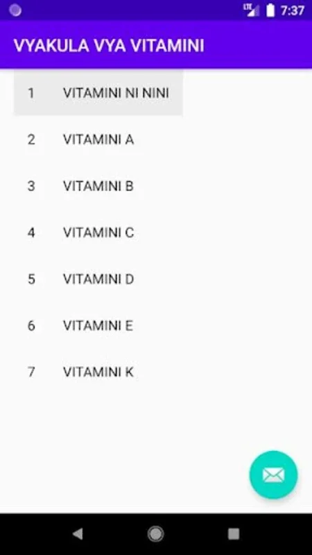 VYAKULA VYA VITAMINI for Android: Comprehensive Vitamin Insights