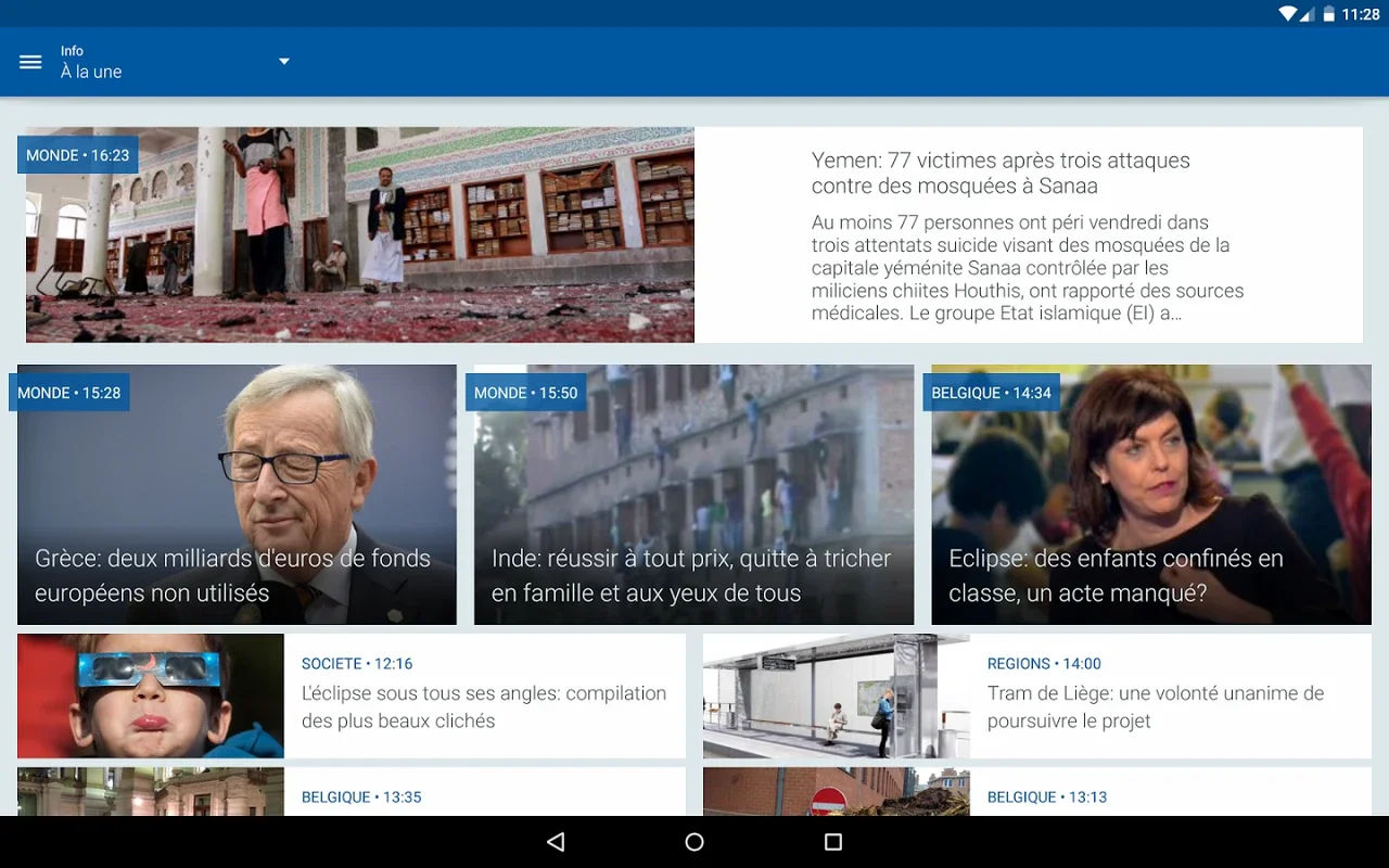 RTBF for Android: Diverse Content for Every Interest