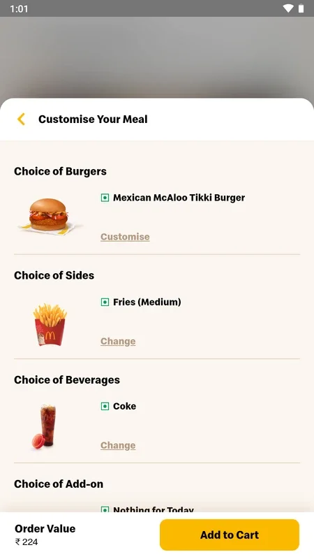 McDonald’s India Food Delivery for Android - Order with Ease