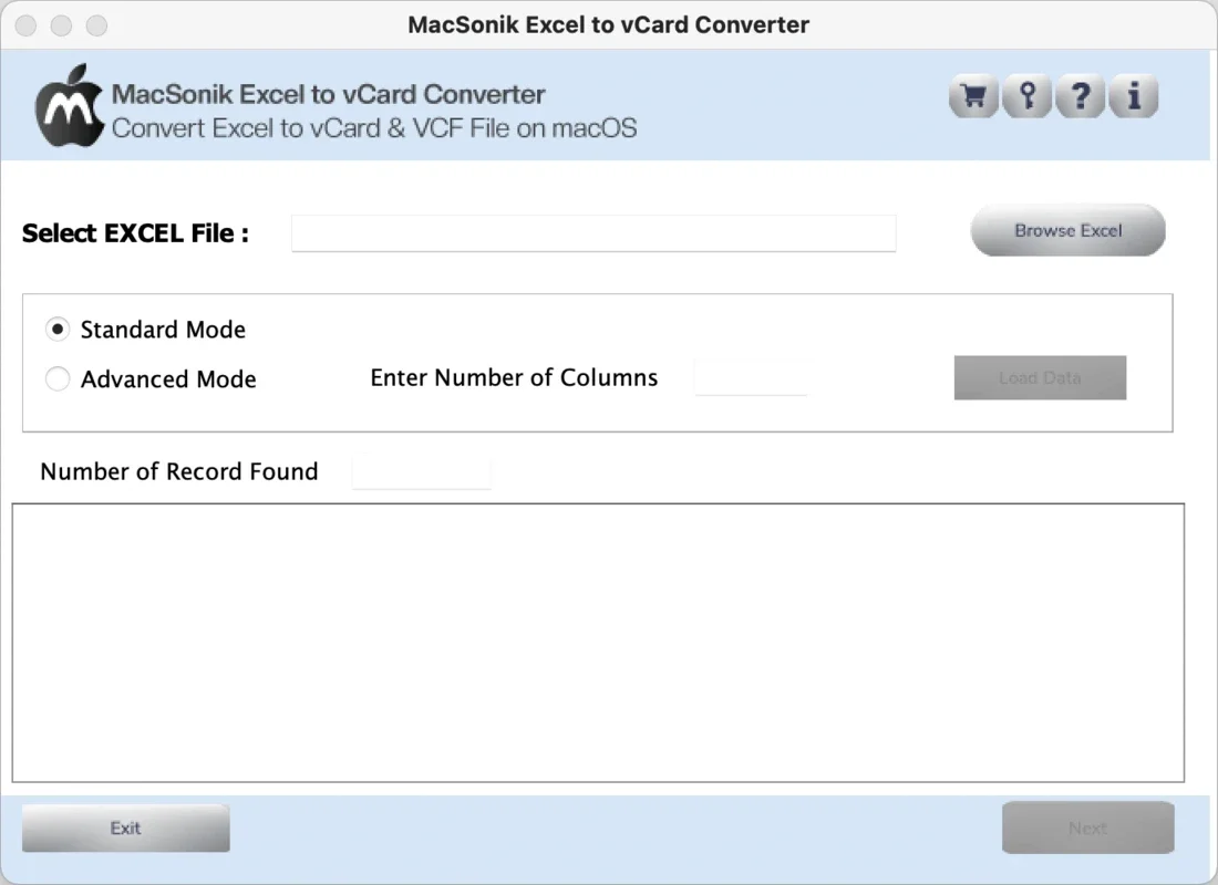 MacSonik Excel to vCard Converter for Mac: Effortless Conversion