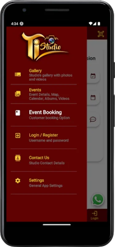 TI Studio for Android - Manage and Customize Event Photography