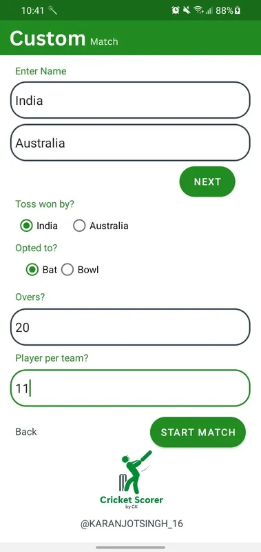 Cricket Scorer by CK for Android - Accurate Scoring on the Go