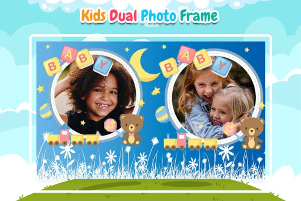 Kids Dual Photo Frames for Android - Enhance Photos Creatively