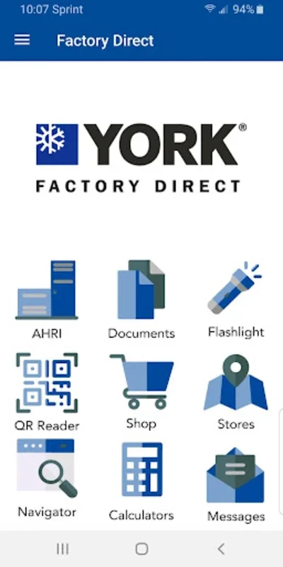 Factory Direct for Android - Streamlined YORK Product Support