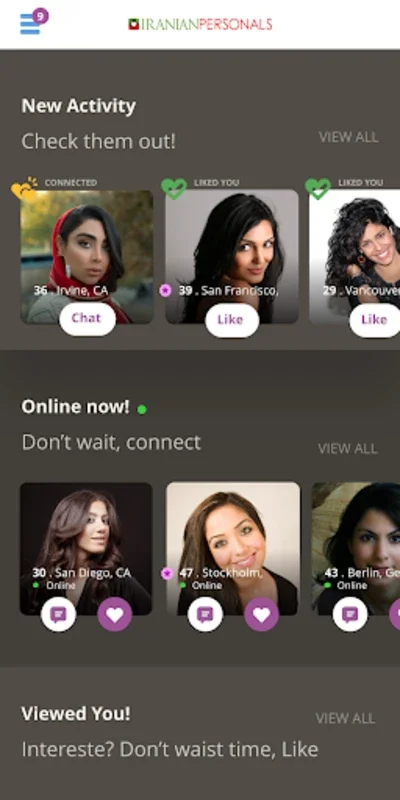 IranianPersonals for Android - Connect Persian Singles