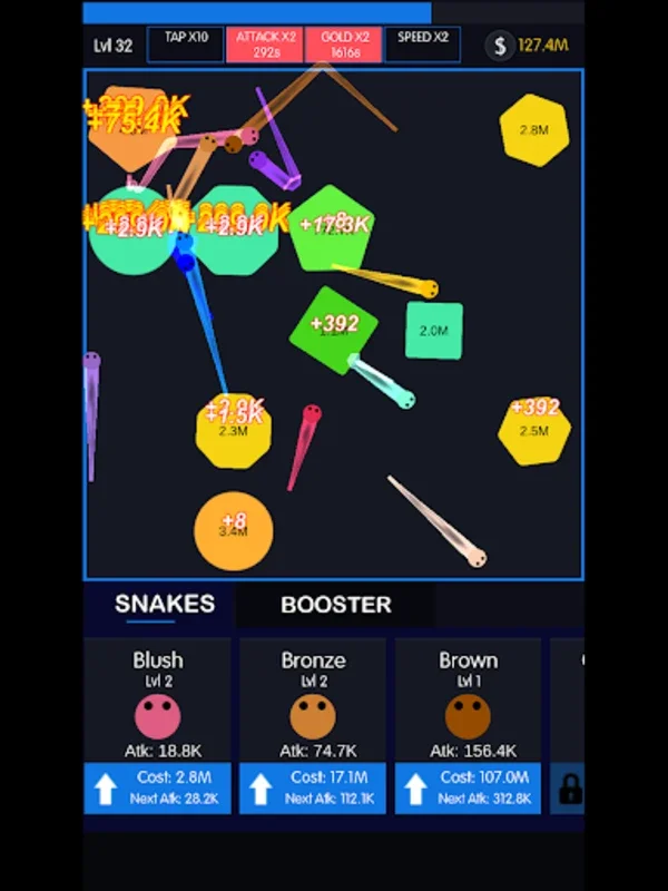 Idle Snakes for Android - Engaging Snake Battles