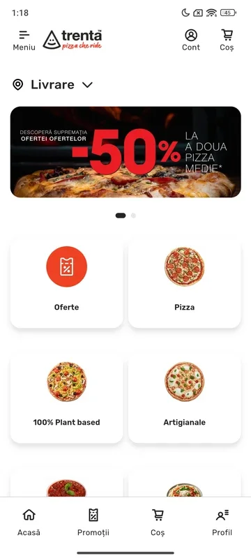 Trenta Pizza for Android - Simplify Pizza Ordering