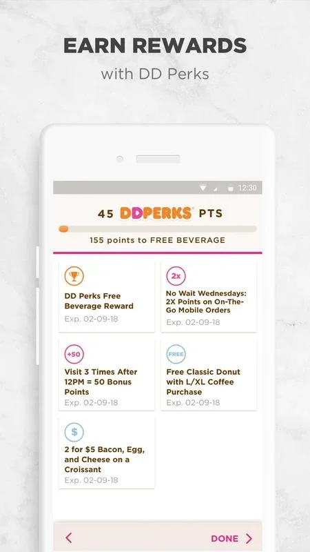 Dunkin' for Android - Exclusive Benefits App