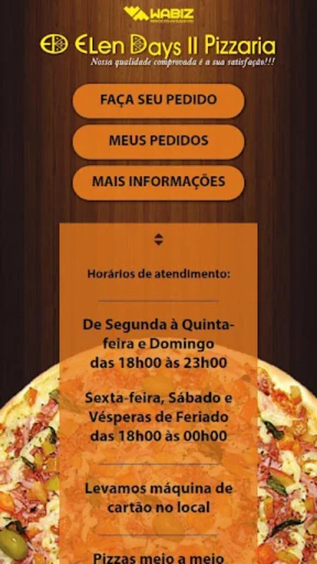 Elen Days II Pizzaria for Android - Convenient Food Orders