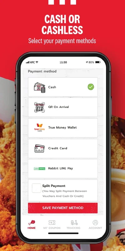 KFC Thailand for Android - Order Fried Chicken Easily