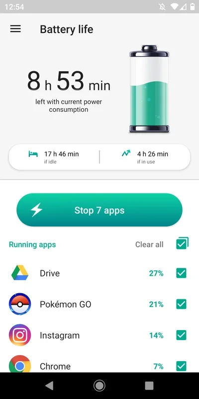 Kaspersky Battery Life for Android - Battery Usage Management