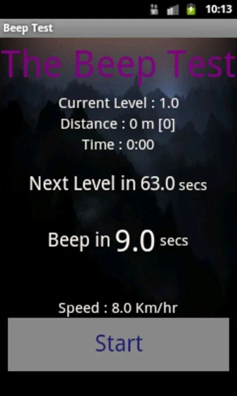 Beep Test for Android - Simple Fitness Assessment