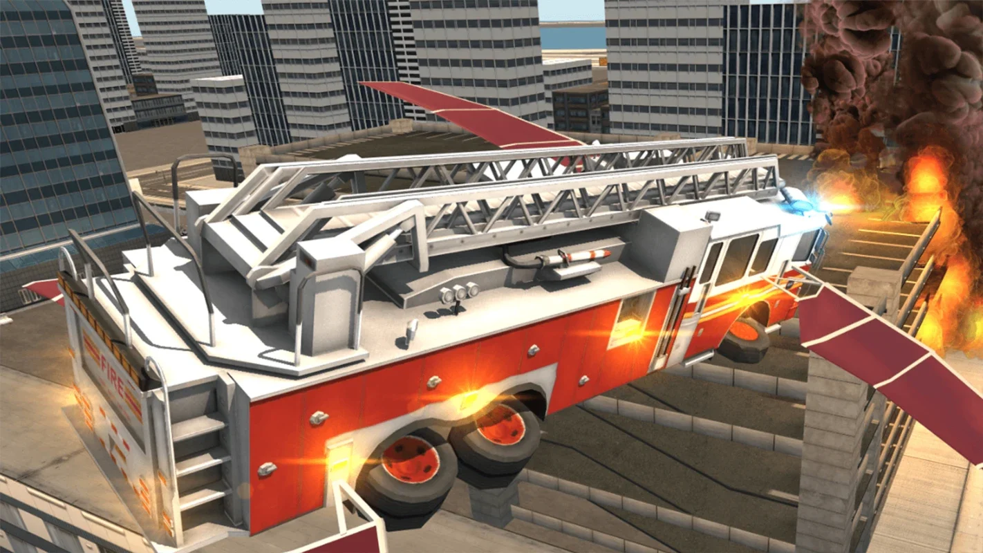 Fire Truck Flying Car for Android: Thrilling Firefighting