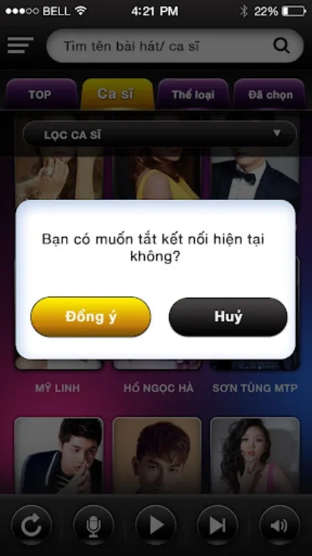 Điều khiển OKARA M10 Mobile for Android - Streamline Karaoke