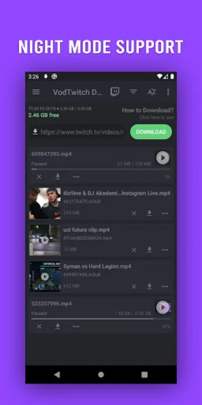 VodTwit: Downloader for Twitch on Android - Download the APK from AppHuts