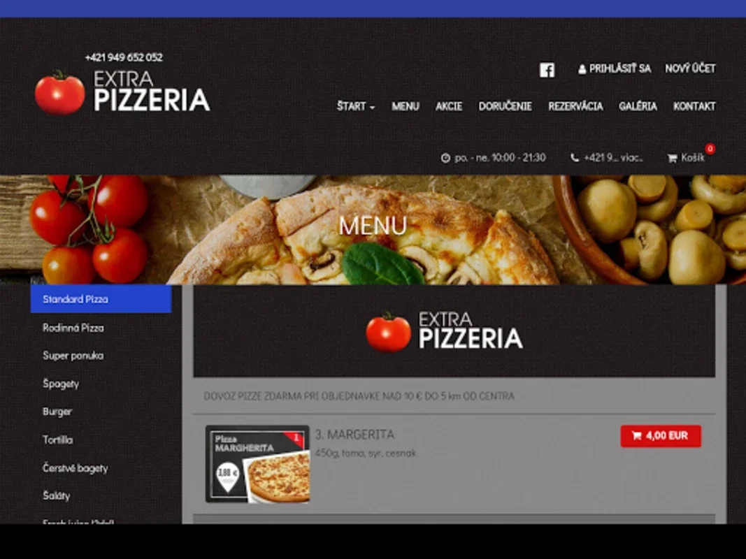 Extra Pizzeria for Android - Authentic Italian Food at Your Fingertips