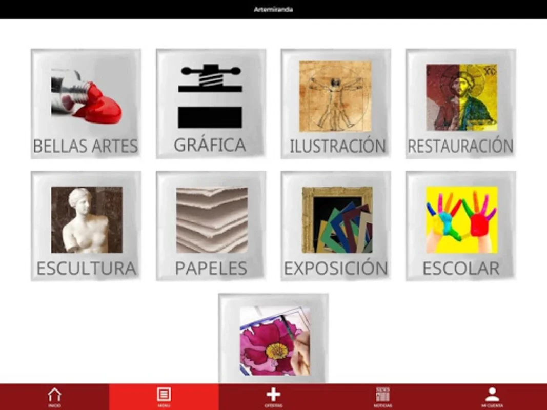 Arte Miranda for Android - Premium Fine Arts Materials