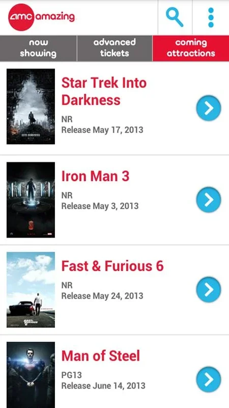 AMC Theatres for Android - Streamline Your Moviegoing