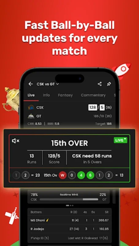 Cric Rocket for Android - Unparalleled Cricket Experience