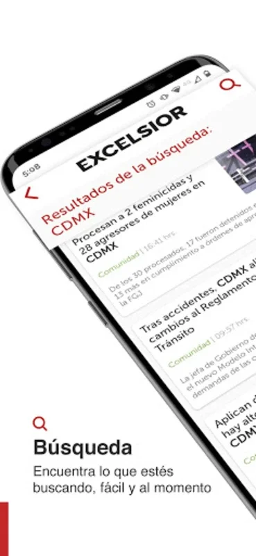 Excélsior for Android: Comprehensive News App