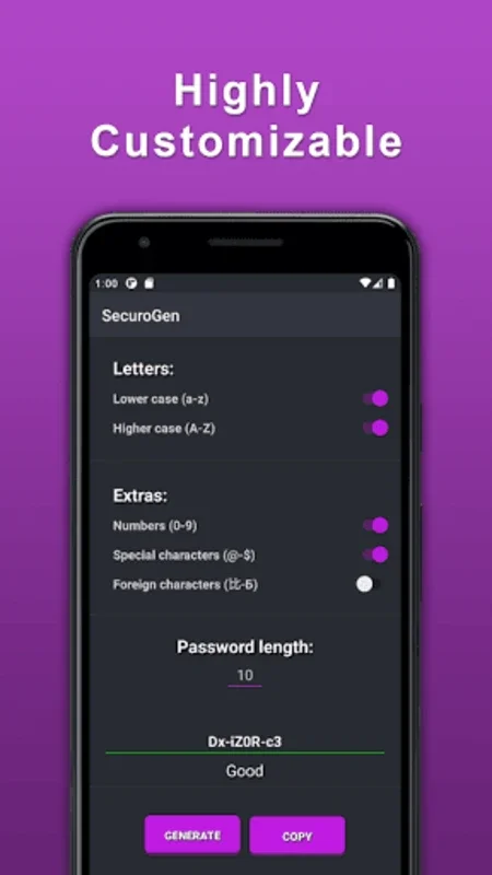 SecuroGen - Password Generator for Android: Secure Your Accounts