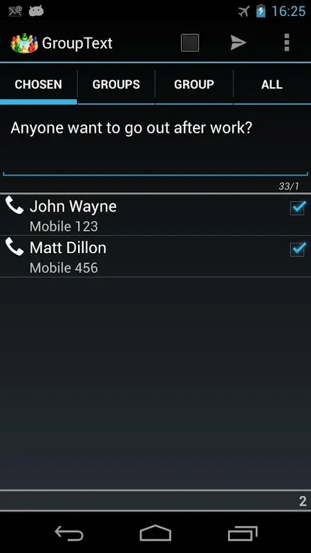 GroupText for Android - Efficient Group Texting App