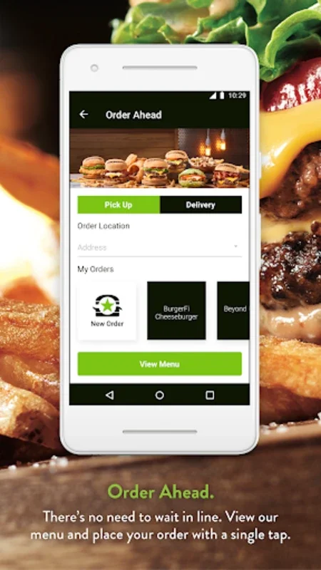 BurgerFi for Android: Simplify Burger Orders