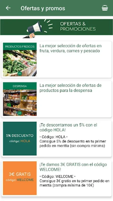 mentta for Android: A Comprehensive Food Shopping Platform