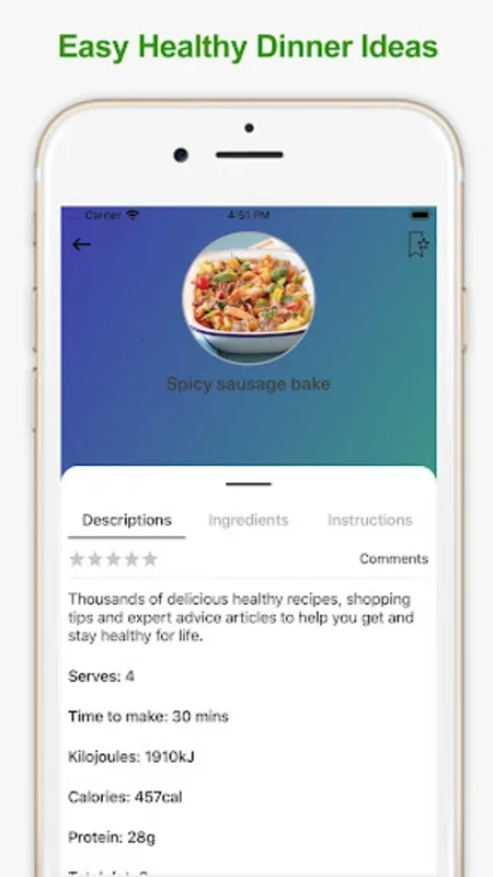 Healthy Food Recipes for Android - Nutritious Meal Planning