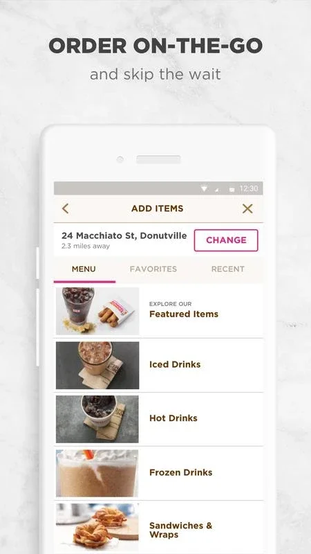 Dunkin' for Android - Exclusive Benefits App