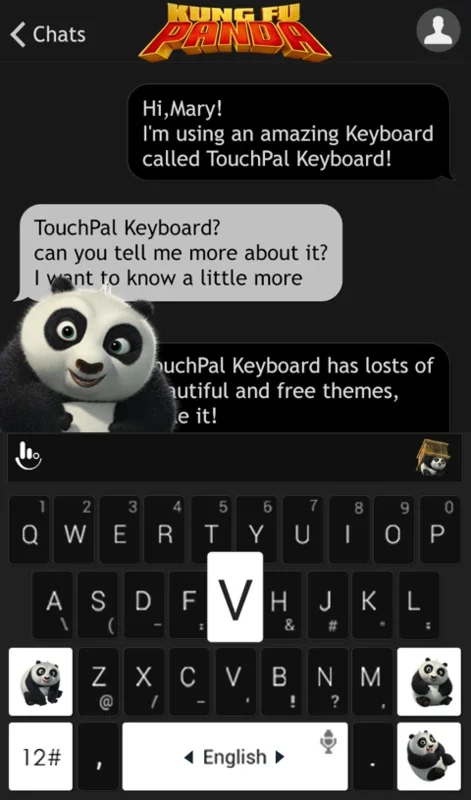 Kung Fu Panda for Android - Enhance Chat Experience