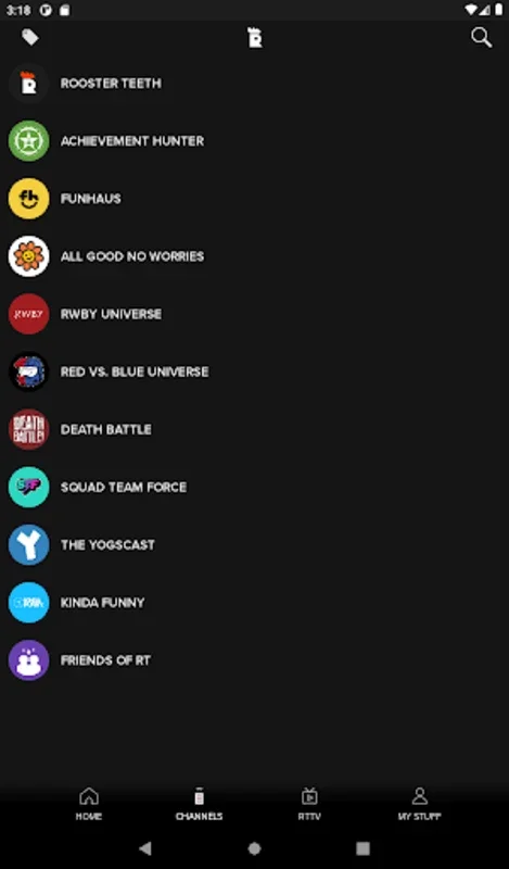 Rooster Teeth for Android - Download the APK from AppHuts