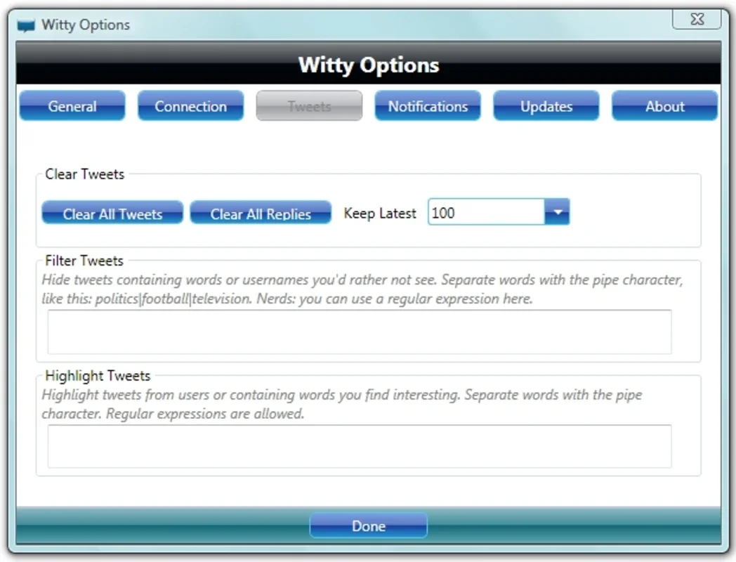 Witty for Windows - Manage Twitter from Desktop