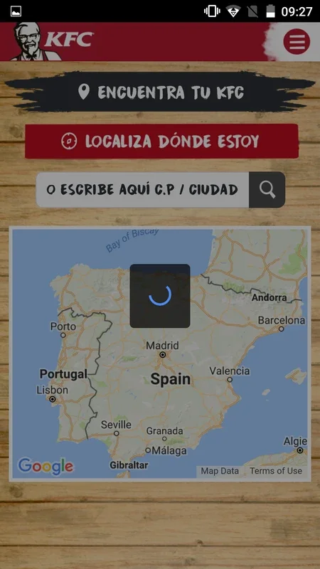 KFC España for Android - Convenient Food Ordering in Spain