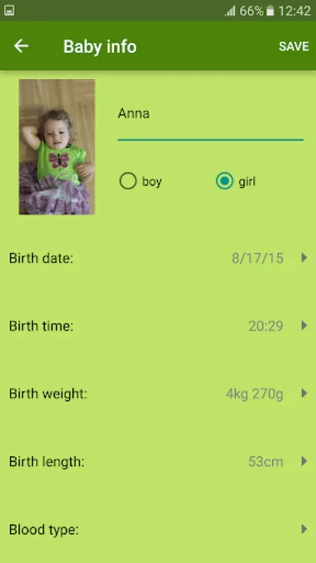 WomanLog Baby Calendar for Android: Track Your Baby's Progress