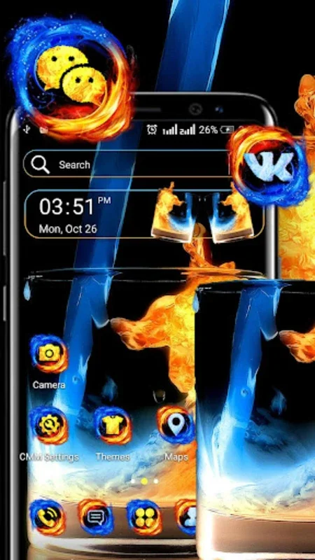 Fire & Ice Theme Launcher for Android - Transform Your Device