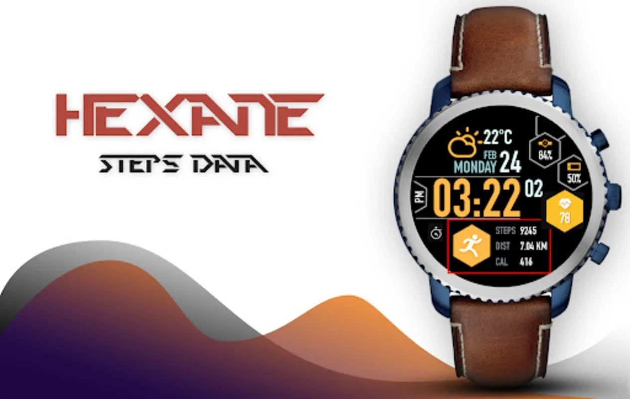 Hexane Digital Watch Face for Android - Stylish & Functional