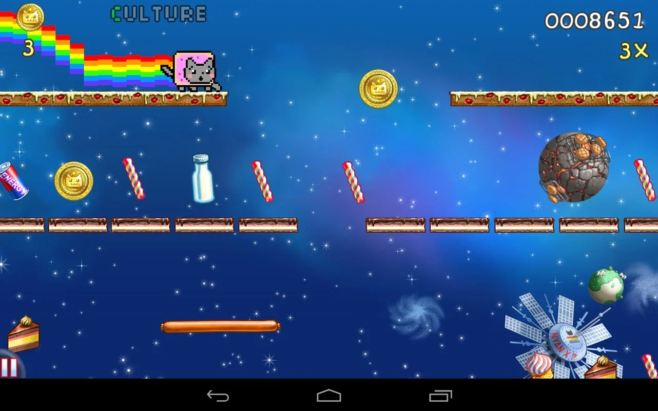 Nyan Cat: Lost In Space for Android - No Downloading Needed