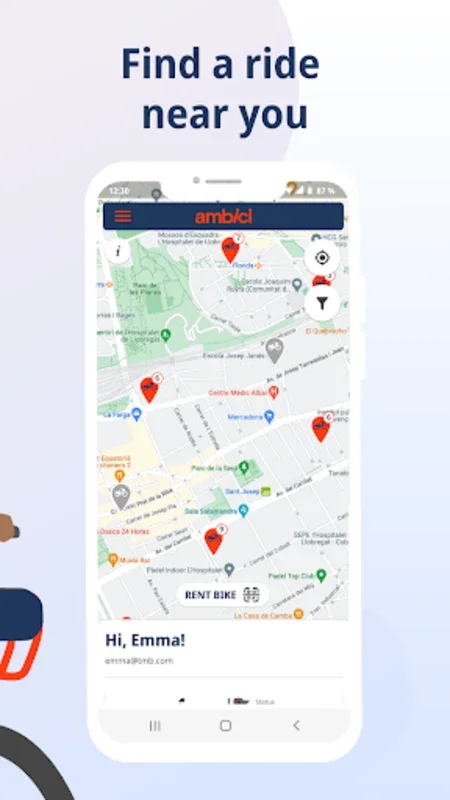 Ambici for Android - Seamless Urban Bike-Sharing