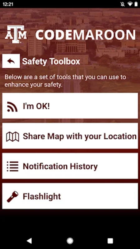 Code Maroon for Android - Secure Campus Safety App