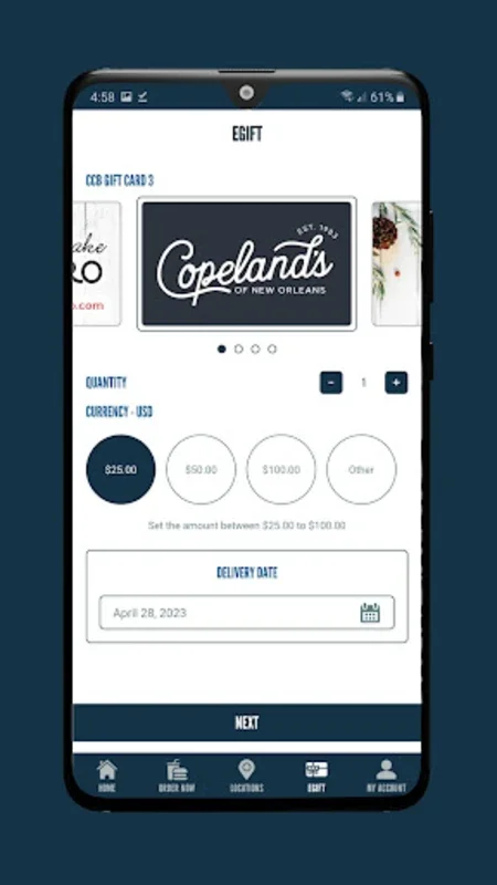 Copeland's for Android - Unlock Dining Rewards