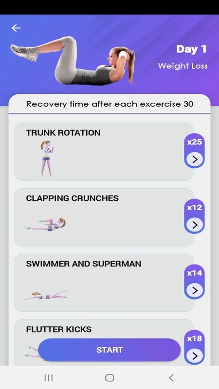 Flat Stomach Workout - Burn Belly Fat for Android: Effective ABS Training