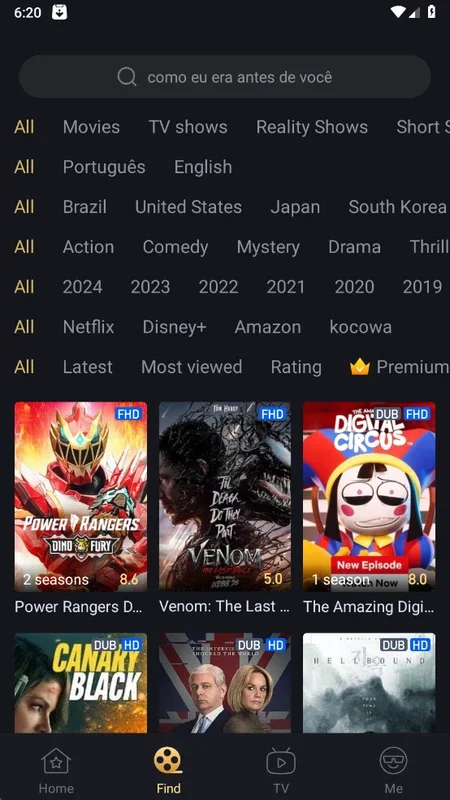 Cinegato for Android - Rich Streaming Experience