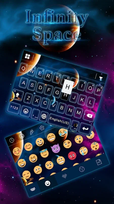 Infinity Space Keyboard Theme for Android - Enhance Typing