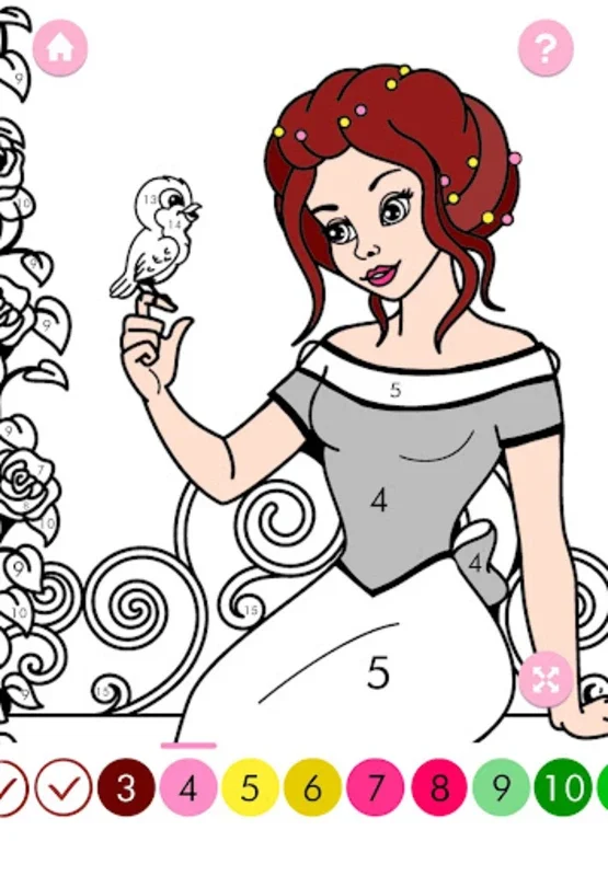 Princess Coloring by Number for Android - Relaxing Art App